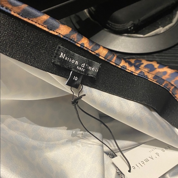 Leopard Print Maxi Skirt Sz 10 - Picture 6 of 8